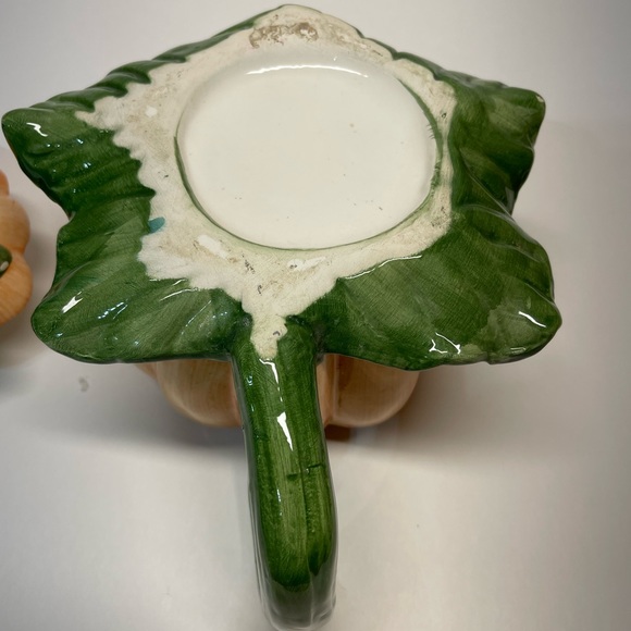 Vtg Teapot Fall Pumpkin - Picture 11 of 16